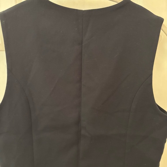 Abercrombie & Fitch Black Tie-Front Tailored Vest size S Preppy - Picture 11 of 11